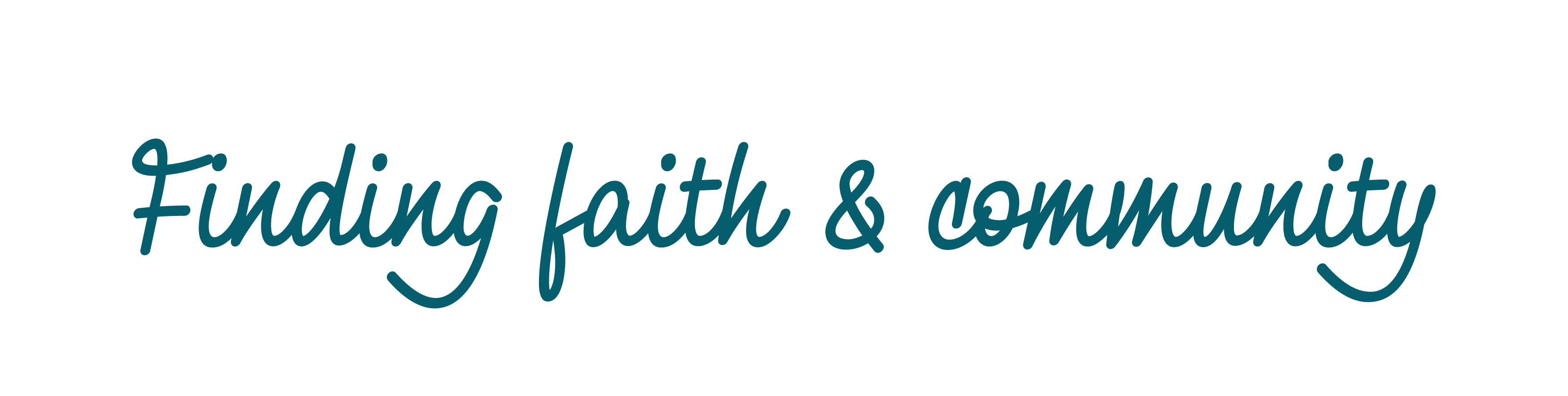 Finding faith and community
